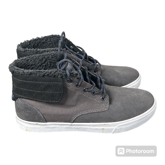 Supra High Tops Grey Suede Men’s Sneakers Size 10 - Picture 1 of 16